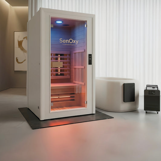 SenOxy Home Infrared Sauna with Optional Cold Plunge Combo